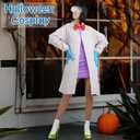 8 Pcs Scientist Lab Costume Cute Cricket's Sister Cartoon Character Accessories for Halloween Cosplay Party