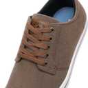 DECARSDZ Men's Fashion Dress Sneakers Comfortable Casual Skate Shoe Walking Oxford Shoes (12, Brown)