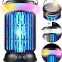 Solar Bug Zapper Outdoor Rechargeable Mosquito Zapper with Cordless Solar Power, Long Runtime Battery, Ip66 Waterproof Portable Fly Zapper for Garden Camping Travel Home