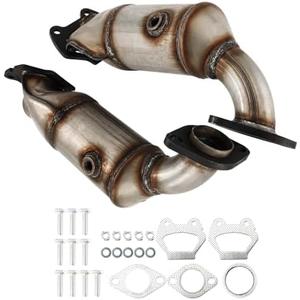 KAC Front Left/Right Catalytic Converter w/Exhaust Manifold Compatible with Grand Caravan 11-14/16-17,Town & Country 11-16,Journey 12-17,200 11-14 High Flow Catalytic Converter OEM 16779/16780, 2Pcs ​