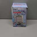 Mini Washing Machine, 3L Small Washer with Drain Hose & Spin Basket, Cordless 3000mAh, Compact Apartment Washing Machine of Underwear, Socks, Baby Clothes, Ideal for Apartment, RV, TravelWhite