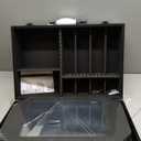 Barber Accessory Case with Mirror, Profesional Barbers Briefcase Tool Case, Barber Cases for Clippers and Supplies, Hair Scissors Trimmer Organizer, Salon Grooming Hard Travel Suitcase