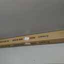 1" Curtain Rod Telescoping Single Drapery Rod 36-72 Inches, Square Finials, Bronze