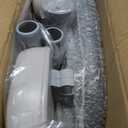 Raised Toilet Seat with Handles - Width & Height AdjustableToilet Seat Risers for Seniors, Heavy Duty Handicap Toilet Seat Riser, Fit Any Toilet, Up to 400lbs, Dark Gray