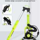 MYTOL Drywall Sander, 7.2A Electric Drywall Sander with Vacuum Dust Collection, 6 Variable Speed 900-1800RPM, LED Light, Foldable & Extendable Handle, 9 Pcs Sandpaper&3 Pcs Grid Sandpaper, Full Green