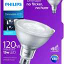 Philips LED Dimmable PAR38 Light Bulb - EyeComfort Flicker Free - 13W = 120W - 900 Lumen - Daylight (5000K) - E26 Base - Outdoor - Title 20
