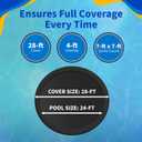 Blue Wave 8-Year 24-ft Round Above Ground Pool Winter Cover