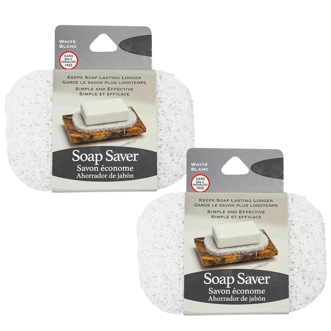 Jacent White Soap Saver Soap Holder, 2 Count - 1 Pack