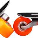 Orange Portable Roller Road Drift Skates Plate Anti-Slip Board Aluminum Truck with PU Wheels with ABEC-7 608 Bearings Medium