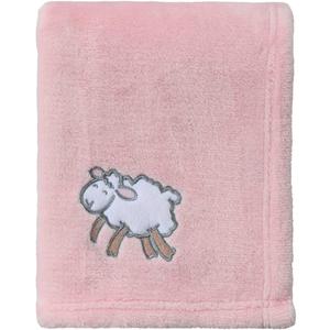 CREVENT 30''X40'' Light Cozy Plush Fluffy Warm Fleece Stroller Baby Blanket for Girl Infant Toddler Crib Cot Stroller, Baby Birthday Pink Sheep