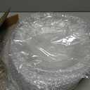 Lawei 12 Pack Clear Plastic Charger Plates with Bead Rim, 13 Inch Plastic Round Serving Plates Decor Dinner Plates for Party Wedding Events Dinner Decoration, 12.6 Inch