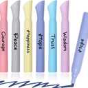 4 x Highlighters Assorted Colors, 6 Pack Tank Style Highlighters, Chisel Tip, No Bleed Bible Highlighter Markers for Teacher Students, Classroom Must Have, School Supplies