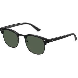 livho Rimless Trendy Polarized Sunglasses Men Women, Retro Sun Glasses for Men Women 2024, Semi Rimless UV Protection Shades