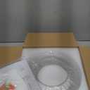 Semi Flush Mount Ceiling Light, Upgraded Larger Gold Glass Ceiling Light Fixture, Vintage Lighting for Hallway Kitchen Bedroom Dining Room, Bulb Not Included (11.03 inch)