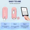 RF Remote Control Page Turner for Kindle Paperwhite,Kindle Accessories Remote Photo and Video for E-Book iPhone iPad Android Tablets Reading Novels Comics Remote Control Extenders(Pink)