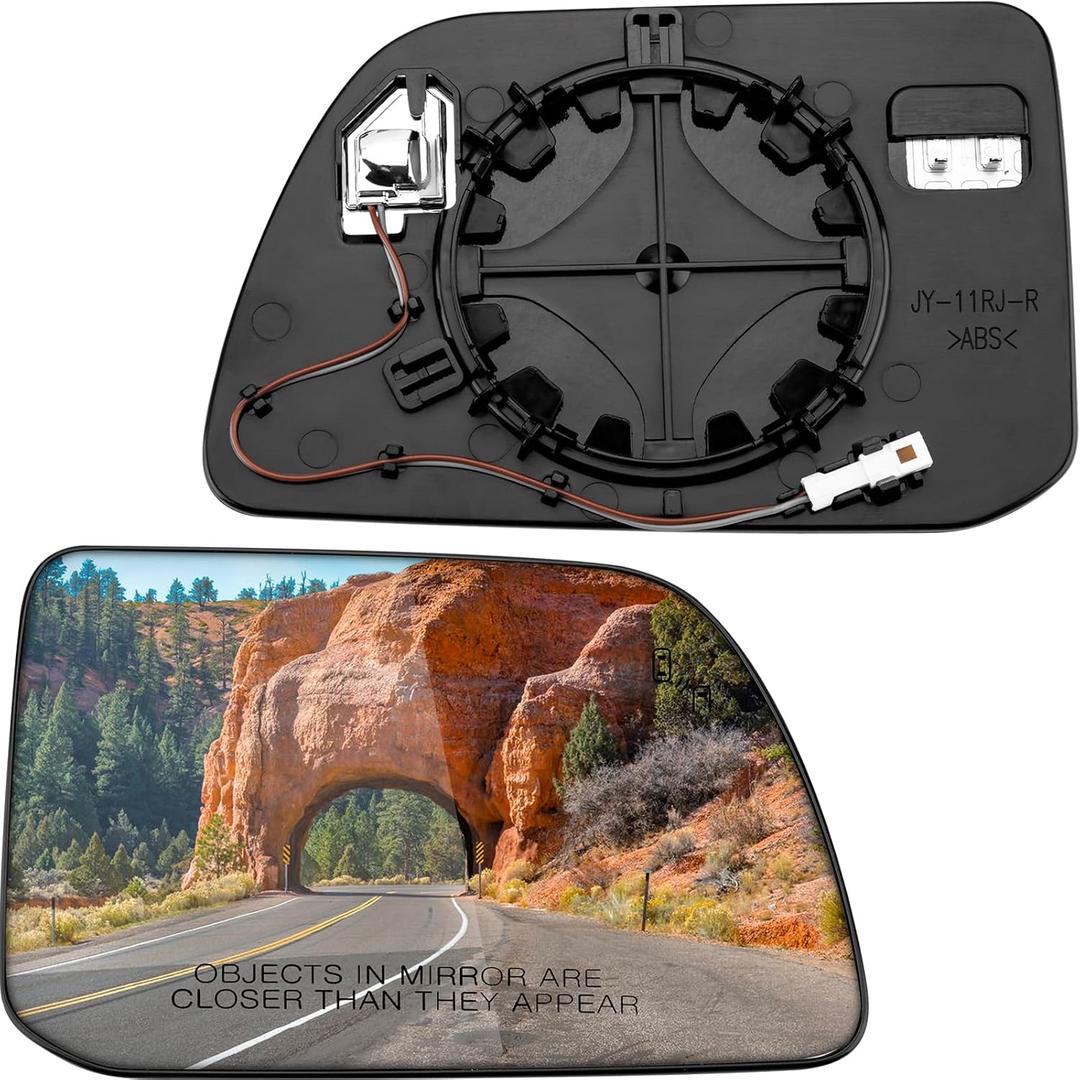 Passenger Side Mirror Replacement for Ford Edge 2011 2012 2013 2014 - Right Side Mirror Glass, Rear View Mirrors Glass with Power Heated & Blind Spot