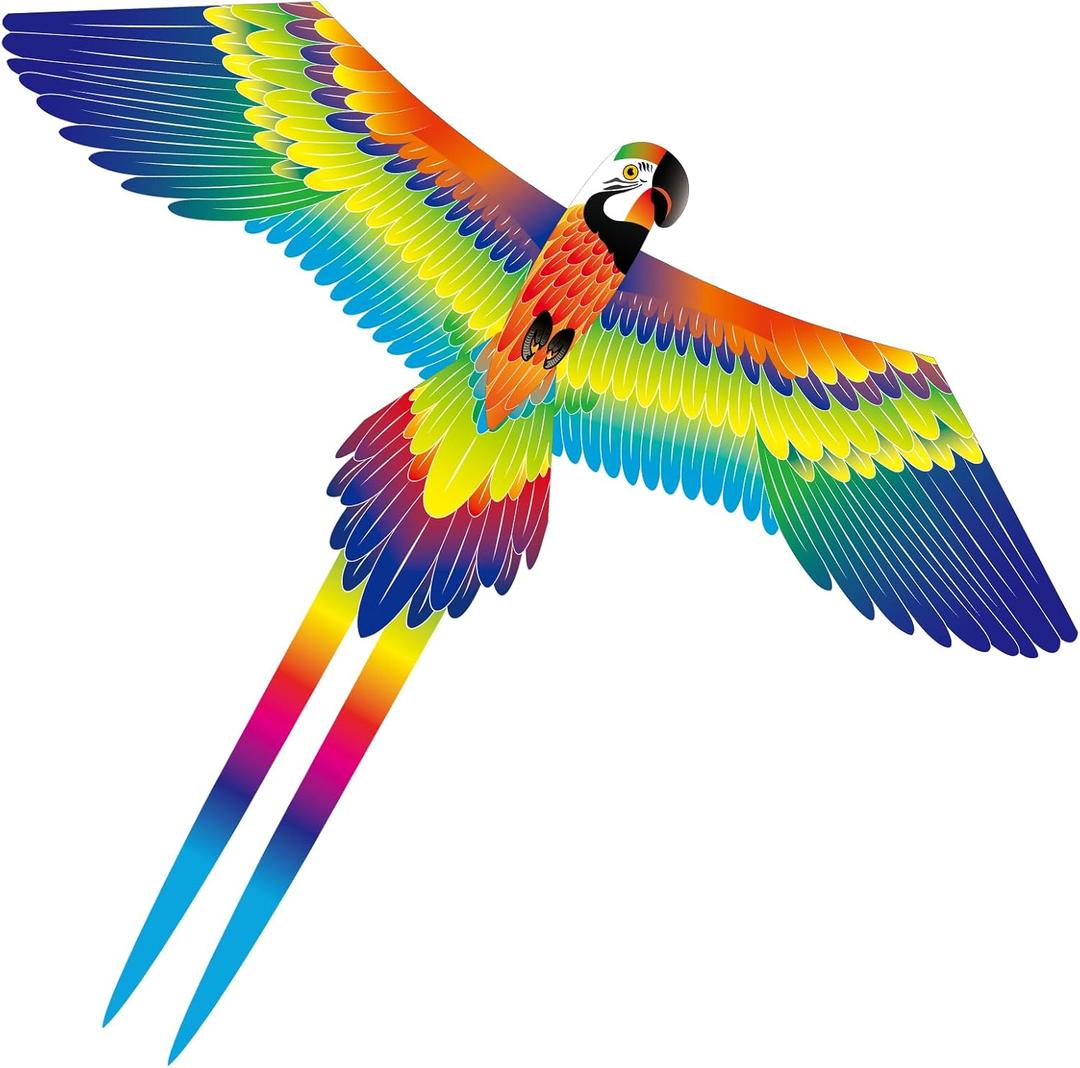 Parrot Kite for Kids & Adults, Outdoor Kite, Perfect for Beginners, Easy to use, Ideal for Beaches, Backyards, Grassy Areas