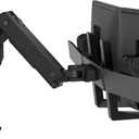 Ergotron  HX Dual Monitor Arm, VESA Desk Mount  for 2 Monitors Up to 32 Inches, 5 to 17.5 lbs Each  Matte Black