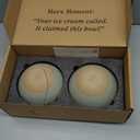 MORA Small Bowls Set of 4, 16oz Ceramic Pottery Dessert Bowls - Microwave, Oven and Dishwasher Safe - Thyme