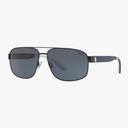 Ralph Lauren PH 3112 930387 Matte Blue Navy Metal Pilot Sunglasses Grey Lens