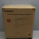 CHULUX Slim Espresso Machine with Milk Frother Steam Wand, 20 Bar Professional Italian Pump Espresso Coffee Machine for Home Cappuccino & Latte Maker, Black Stainless Steel