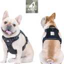 Auroth Tactical Dog Harness for Small Medium Dogs No Pull Adjustable Pet Harness Reflective K9 Working Training Easy Control Pet Vest Military Service Dog Harnesses Black S