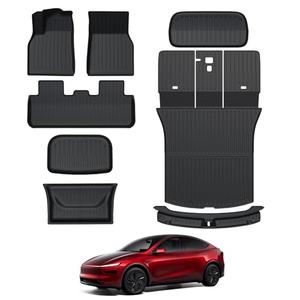 Foronetry Floor Mats for 2025 2026 Tesla Model Y Juniper, 8PCS All Weather Full Set Cargo Liners Accessories, 3D TPE Odorless Floor Mat Trunk Frunk Rear Well Mats Custom for 5-Seater(Not Fit 7Seat) Foronetry Floor Mats for 2025 2026 Tesla Model Y Juniper, 8PCS All Weather Full Set Cargo Liners Accessories, 3D TPE Odorless Floor Mat Trunk Frunk Rear Well Mats Custom for 5-Seater(Not Fit 7Seat)