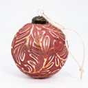 12PCS Red Christmas Ball Ornaments, Rustic Christmas Tree Decorations, 3.15" Vintage Farmhouse Hanging Ornaments for Christmas, Parties, Weddings and Home Decor (Red)