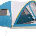 UNP Camping Tent with Screen Room, Portable 6 Person Camping Tent with Screen Porch, Family Dome Tent for Camping Outdoor - 14'x11'x72''(H)