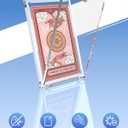 Lzerking 52ct Magnetic Card Holder 35PT One Touch Card Holder for Trading Cards Card Protectors Hard Plastic Card Cases for Sports Baseball Football Games Cards