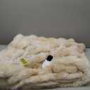 Faux Fur Heated Throw Blanket for Couch - 50"X60" Bubble Faux Fur Electric Blanket Fluffy Fuzzy Soft Thick with 6 Fast Heating Levels & 4 hrs Timer Settings, Washable & ETL Certified, Tie-Dye Beige