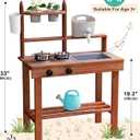 ROBUD Mud Kitchen for Kids Outdoor, Wooden Outdoor Play Kitchen, Kids Mud Kitchen with Removable Sink & Faucet, Monteeori Toys for Children Ages 3+ Years, WG404
