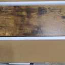 QEEIG Bathroom Floating Shelves for Wall - 15.7" Wall Mounted Shelf Over Toilet Farmhouse Home Decor Display Bookshelf Small 15.7 x 6.7 inch Set of 2, Rustic Brown (008-40BN)