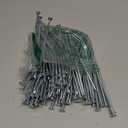 Turf Nails 6" Galvanized  Heavy-Duty Fasteners for Synthetic Grass, Landscaping, and Ground Cover Stakes, 140-Pack