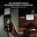 amaran Go Compatible with MagSafe Mini Phone Light,Rechargeable Portable Light Mirror Light LED Phone Light for Selfie,Makeup,Video Conference,TikTok (Blue)