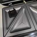 OVENTE Electric Sandwich Maker with Non-Stick Plates, Indicator Lights, Cool Touch Handle, Easy to Clean and Store, Perfect for Cooking Breakfast, Grilled Cheese, Tuna Melts and Snacks, Black GPS401B