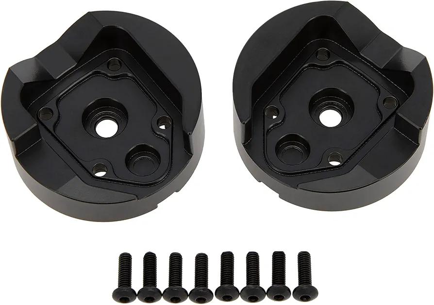 MEUS RACING UTB18 Front Brass Portal Axle Covers Weigths 65g/pc for AXIAL UTB18 Capra Trail Buggy #AXI212010 Upgrade Parts 2Pcs, Black