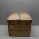 Kante Curva Series Planter, 14.8 Inch Round Concrete Garden Pot with Draiange Hole and Rubber Plug, Suitable for Indoor Plants, Home, Garden, Patio, Black