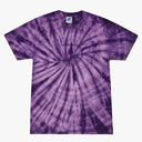 Spider Tie Dye T-Shirt, Purple, Size: M