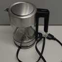 Amazon Basics Electric Kettle with Glass Carafe for Tea and Coffee, Fast Boiling, Auto Shut-Off, Boil-Dry Protection, Temperature Control, Removable Filter, 1 Liter, 1500W, BPA-Free