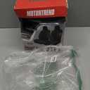 Motor Trend Hex Leatherette Seat Covers – Universal Fit Front Seat Protector for Cars, Trucks, SUVs – Premium Interior Protection, Easy to Install Automotive Upgrade, Black & Red Car Seat Cover