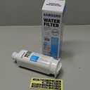 SAMSUNG Genuine Filter for Refrigerator Water and Ice, Carbon Block Filtration, Reduces 99% of Harmful Contaminants for Clean, Clear Drinking Water, 6-Month Life, HAF-QIN/EXP, 1 Pack