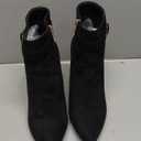 IDIFU Women's Dana Pointed Toe Stiletto High Heels Ankle Booties Side Zipper Short Boots with Metal Buckle 6.5