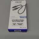 ZGEAR SILICONE CABLE LIGHTNING 6FT GREY