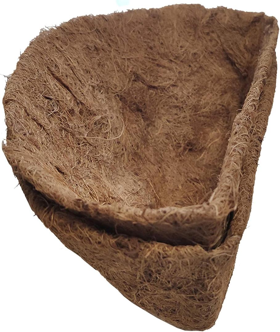 2PCS Half Round Replacement Coco Liner for Hanging Basket Wall Flower Basket, 12 inch, Half Circle Wall Planter Coconut Fiber Plant Basket Liner for Garden Planter Flower Pot (12 inch)