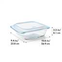 OXO Good Grips Freezer-to-Oven Safe 2 Qt Glass Baking Dish with Lid, 8 x 8