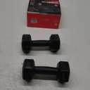 RBX 4lb Pair Hex Dumbbells, 2lb Each, Hex Shape for Stability, Compact for Easy Portability, Dumbbell Set for Strength Training, Cardio, Walking, and More, All Fitness Levels (Black)