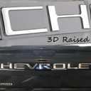 Tailgate Insert Letters Compatible with 2019 2020 2021 2022 2023 2024 3D Abs Plastic Emblems Badges with Strong Adhesive Chrome Silver