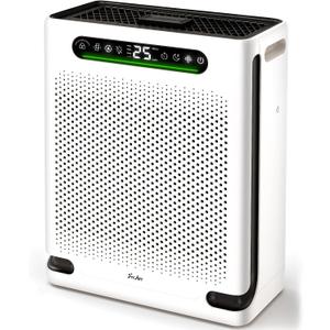 Air Purifiers for Home Large Room Up to 2600 Ft², HEPA Air Purifier with Washable Filter & Air Quality Display, Powerful Turbo Mode Air Cleaner for Pet Hair Odors Smoke Dust
