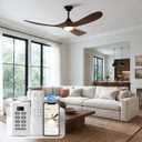 52 Inch Outdoor Ceiling Fan with Light and Remote,Indoor/Outdoor